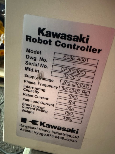 Roboter Palettierroboter Kawasaki CP300L E-Controller Profibus