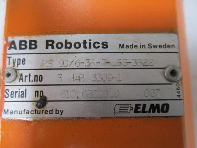 ABB Robotics Item No. 3HAB3309-1 Servo motor type PS90/6-38-P-LSS-3822