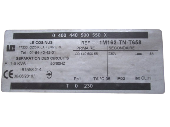 Le Cosinus 1M162-TN-T658 Transformer