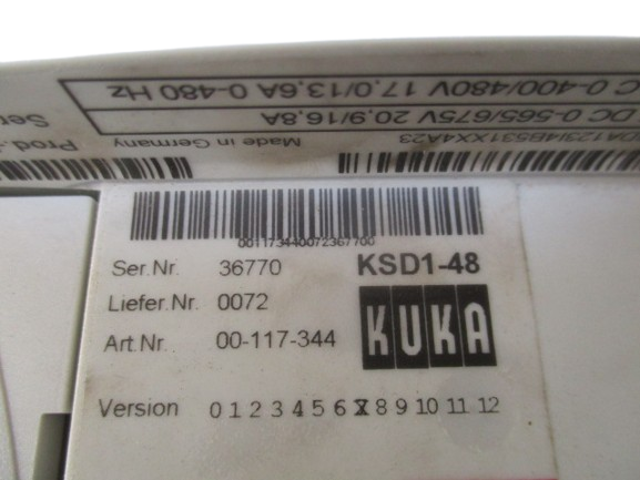 KUKA KSD1-48 Art. 00-117-344 Servoverstärker / Treiberstufe