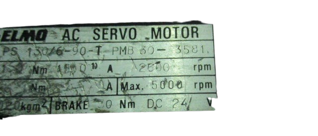 ABB Robotics AC servo motor type PS130/6-90-T-PMB 30-3581 ELMO