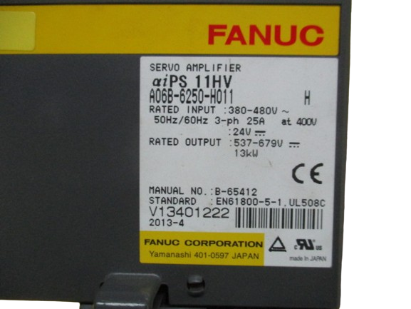 Fanuc A06B-6250-H011 aiPS 11 HV Servo Amplifier