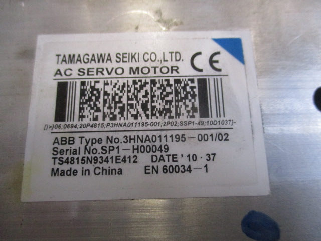 ABB Robotics 3HNA011195-001/02 Tamagawa AC Servomotor Serial Nr SP1-H00049