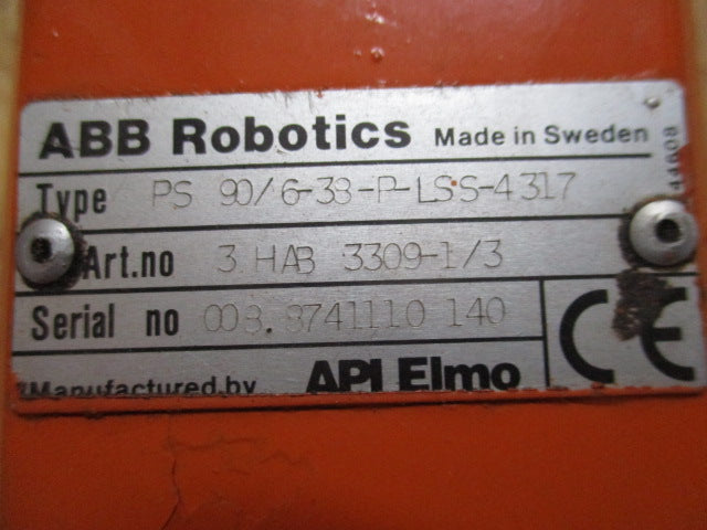 ABB Robotics 3HAB3309-1/3 Servomotor PS90/6-38-P-LSS-4317