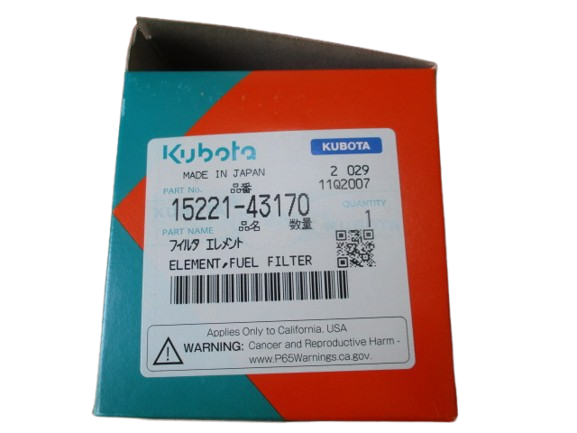 Kubota Kraftstofffilter 15221 - 43170 für Minibagger - NEU