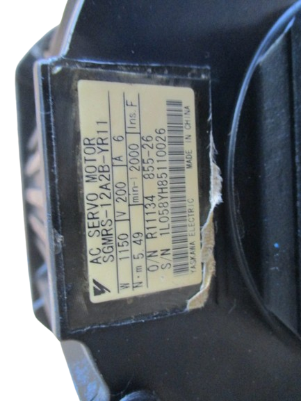 Yaskawa Motoman AC Servomotor Type SGMRS-12A2B-YR11