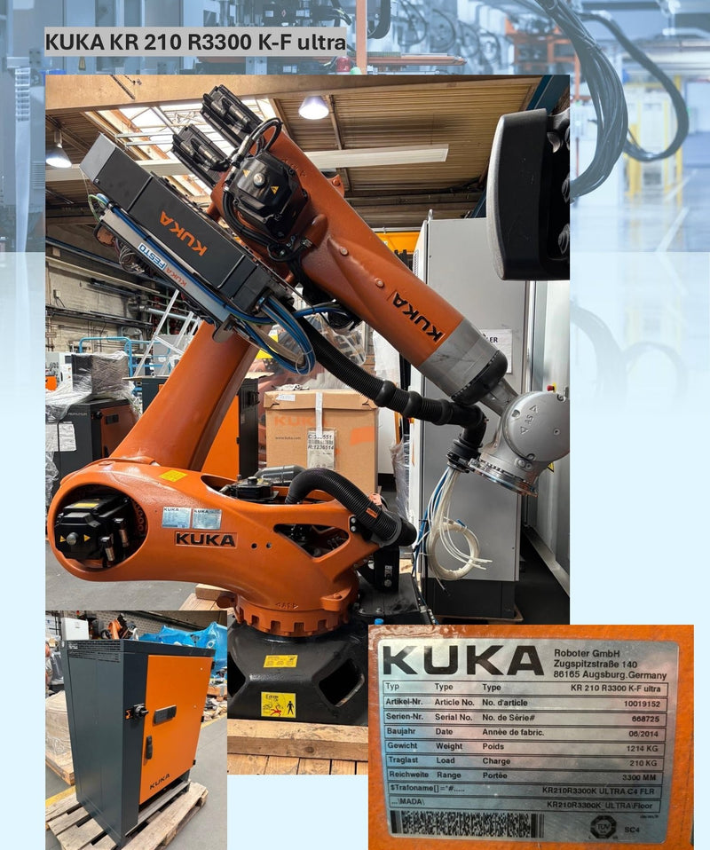 Roboter KUKA Robot KR 210 R3300 K – Foundry ultra (45 Betriebsstunden)