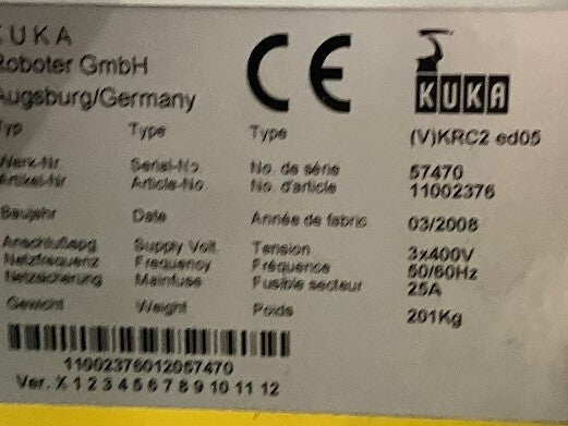 Roboter KUKA KR 240 L210-2 2000 Seriennummer 910491 Industrieroboter inklusive Schaltschrank 57470