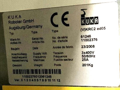 Roboter KUKA KR 240 L210-2 2000 Seriennummer 912870 Industrieroboter inklusive Schaltschrank 61246