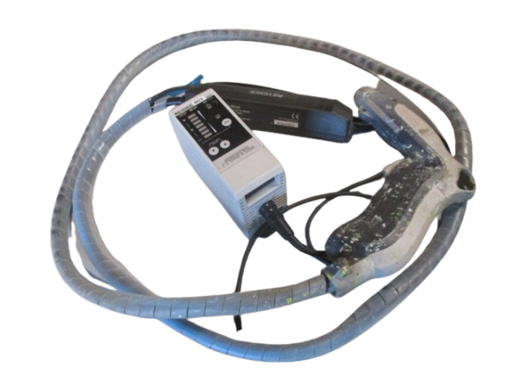 Keyence SJ-M040 Punktentladungskopf mit SJ-M400 Hochdruck-Ausblas-Punkt-Elektrodenentferner