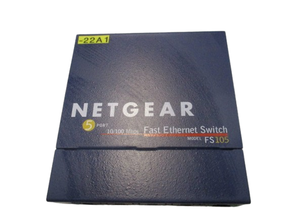 Netgear Fast Ethernet Switch Model FS105 Pro Safe 5 Port 10/100 Switch