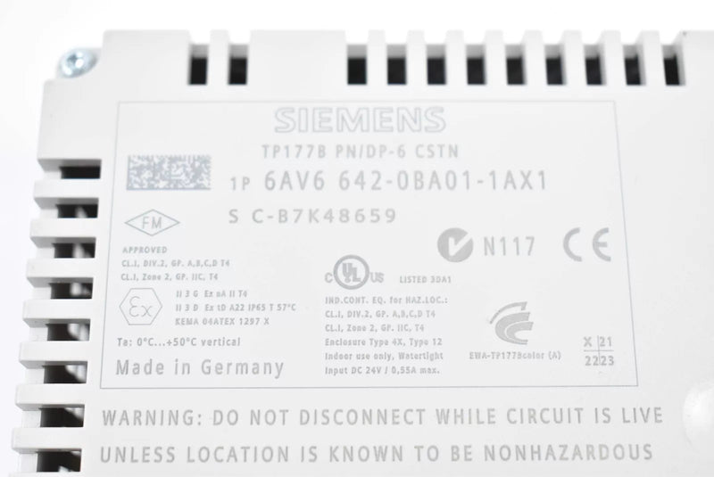 Siemens Simatic Panel Touch 6AV6642-0BA01-1AX1