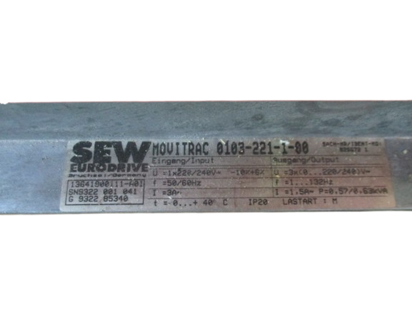 SEW Frequenzumrichter 0103-221-1-00 Eurodrive Movitrac