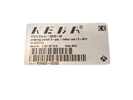 Stäubli HT14 / 26405/09 Teach Panel D221 427 00B (KEBA)