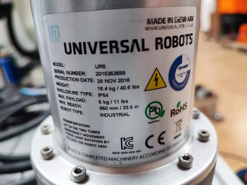 Roboter Universal Robots Cobot UR5 komplett nur ca. 4487 Betriebsstunden