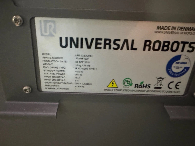 UNIVERSAL ROBOTS Cobot UR5 - as new, complete, approx. 96 operating hours (trade fair robot)
