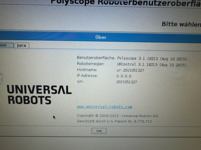 UNIVERSAL ROBOTS Cobot UR5 - as new, complete, approx. 96 operating hours (trade fair robot)