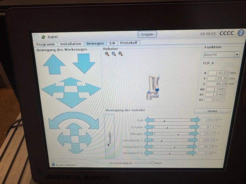 UNIVERSAL ROBOTS Cobot UR5 - as new, complete, approx. 96 operating hours (trade fair robot)