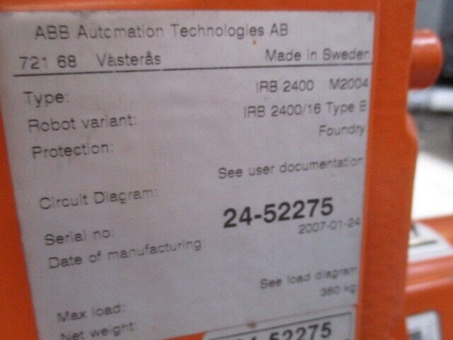 Roboter ABB Robotics IRB 2400/16 IRC5 M2004 , Bj.2006 DeviceNet